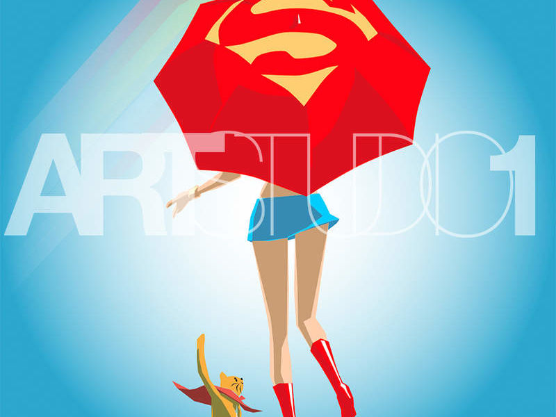 SUPER GIRL / POP ART